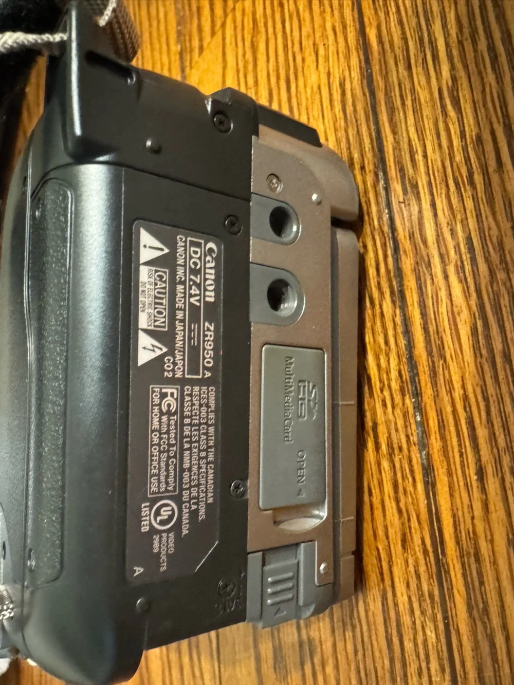 Canon Black Video Camcorder with Canon Video Lens - READ